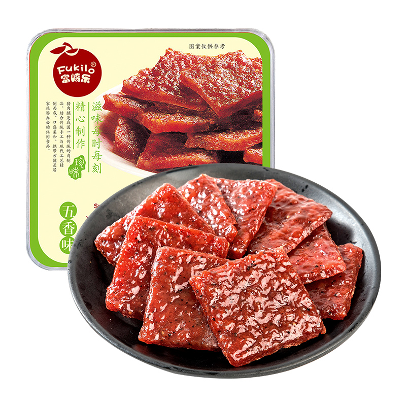 富崎乐五香味猪肉脯 120g/盒 4盒装 120g*4盒